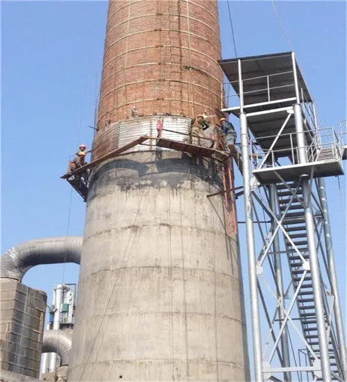 烟囱安装爬梯公司尺寸定做 实力厂家